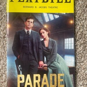 PARADE Playbill - Bernard B.  Jacobs Theatre - Broadway Musical Revival